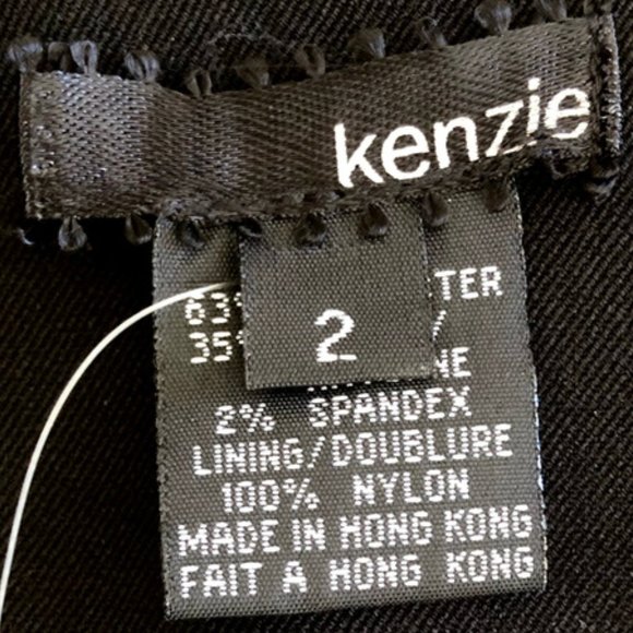 NWOT Kenzie Flutter Sleeve Fitted Black Blazer - Picture 11 of 15